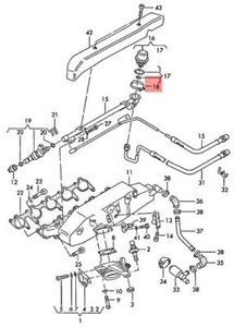 Pinza de sujeción original VW AUDI Beetle Cabrio Bora variante 4Motion 037133047A - Imagen 1 de 1