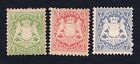 Allemagne Bavière 1875 3 timbres Mi#32-34 MH CV=11$ lot2