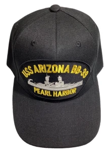 Marina de EE. UU. - EE. UU. ARIZONA BB-39 PEARL HARBOR Gorra Militar - Negra - Imagen 1 de 1
