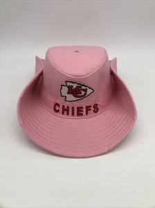 KC Chiefs Pink Embroidered Drawstring Sunhat Cowboy Cowgirl Hat NEW!! Size M - Picture 1 of 8
