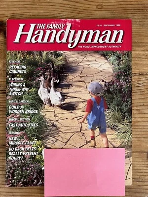 Magazine - FAMILY HANDYMAN - Sept 1996 - Kitchen refacing cabinets - wiring — 第 1/4 张图片