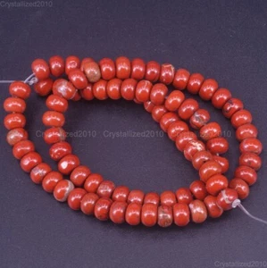 Natural Gemstones Rondelle Spacer Loose Beads 4mm x 6mm 5mm x 8mm Stone 15.5” - Picture 1 of 63