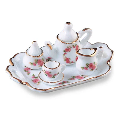 Reutter Porzellan Teetablett Lisa Design Tea Setting Puppenstube 1:12  1.625/5 - Bild 1 von 4