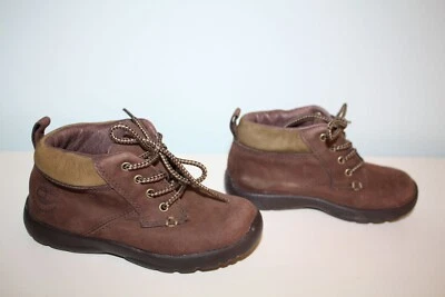 Zapatos de senderismo Timberland de cuero nobuck marrón con cordones para niños pequeños talla 9 Foto 1 de 4