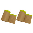  2 Rolls Kraft Masking Film Pre- Taped Paper Upholstery Shelter Protection Car