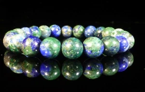 Natural Chrysocolla Bracelet Therapeutic Gemstone 8mm - Picture 1 of 2