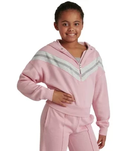 New $40.00 LIMITED TOO Girls Stylish Half-Zip Hooded Sweatshirt - Size: XL 16/18 - Picture 1 of 3