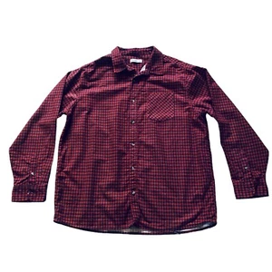 Brilliant Basics Womens Check Shirt Red Black Plus Size 3XL Long Sleeve Winter - Picture 1 of 13