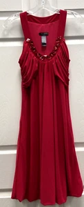 Stunning Women's Bisou Bisou Cocktail Dress Fuchsia w/ Rhinestones Size 6 - Picture 1 of 5