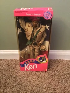 1992 Mattel Special Edition Stars ‘n Stripes Army African American Ken Puppe - Bild 1 von 7