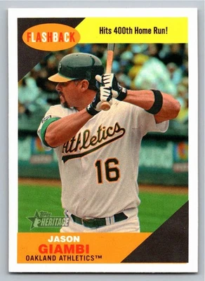 Topps Heritage Flashbacks Jason Giambi 2009 FB-02 Foto 1 de 2