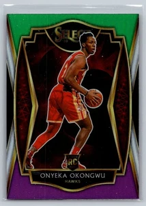 2020-21 Panini Select #186 Onyeka Okongwu Green White Purple RC Hawks - Picture 1 of 2