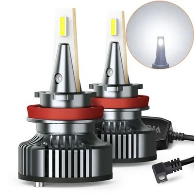 Conjunto alto de faróis AUXITO LED H11B baixo 6500K lâmpadas feixe alto lâmpada branco brilhante - Imagem 1 de 4