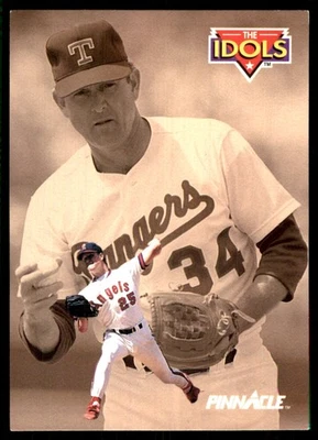 Jim Abbott / Nolan Ryan IDOL 1992 Pinnacle #281 MLB READ FREE SHIP AutographDen - Image 1 of 2