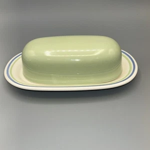 Pfaltzgraff Stonewear Cloverhill Patttern Covered Butter Dish Retired Piece 8.5" - Picture 1 of 4