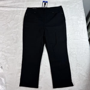 Mario Serrani Ladies' Pull-On Capri Black Size L - Picture 1 of 7