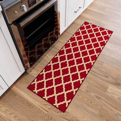 Alfombra de corredor de pasillo Otomanson 20" x 59" antideslizante alfombras de área de enrejado fáciles de... Foto 1 de 4