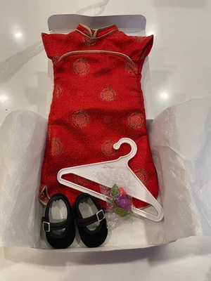 American Girl Doll Ivy's Chinese New Year Outfit Ivy Julie 70's set ADULT OWNED - Image 1 of 4