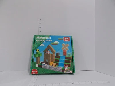 Magnetic Building Cubes 100 Pc Set – Open Box 3D World Blocks Ages 3+ - Image 1 of 2