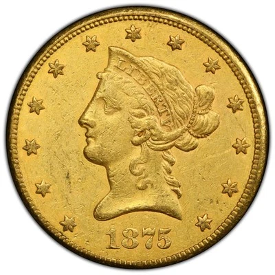 1875-CC $10 Liberty Head Eagle PCGS XF40 - Image 1 of 3