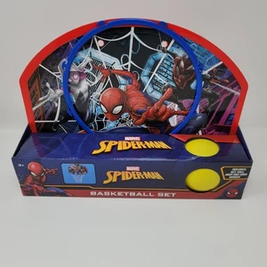 Marvel Spider-Man Basketball Set Net Ball Hoop Door Hanger Kids Activity Set New - Picture 1 of 4