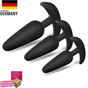 Analplug Set 3 Stk. Silikon Butt Plug Sexspielzeug Dildo Anal Stöpsel Sextoy💕😈 - Bild 1 von 22