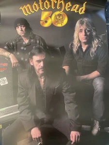Motörhead 50th Anniversary Poster With Album Art 71x48 Cm - Picture 1 of 2
