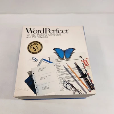 Wordperfect Version 5.1 for IBM & PC Networks Canada English 3.5" Floppy Disks - Image 1 of 4
