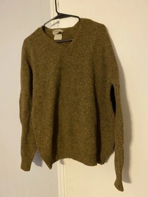 Suéter Vintage Años 70 Berhard Altmann Hombre’s 100% Lana Grande (44) Verde Escocia Foto 1 de 4