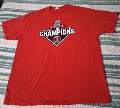 Boston Red Sox 2018 World Series Champions Men's T-Shirt Size XL - Great look - Image 1 of 4
