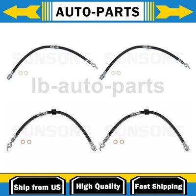 Тормозной шланг Sunsong передний задний 4x для 1994 1995 1996 Mercury Tracer 1,8 л - Изображение 1 из 4