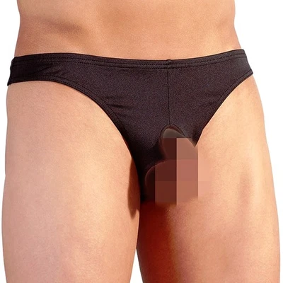 Herren Swell String S M L XL Schritt offen Slip Unterhose schwarz Svenjoyment - Bild 1 von 4