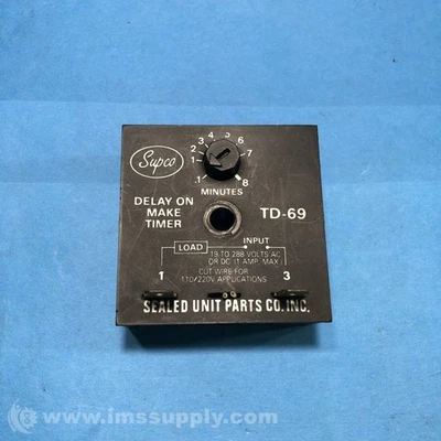 Supco TD-69 Delay on Make Timer USIP - Image 1 of 4
