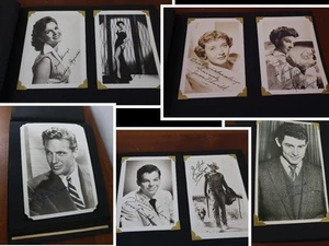 Vecchio album fotografico vintage Hollywood foto firmate autografi età dell'oro - Foto 1 di 16