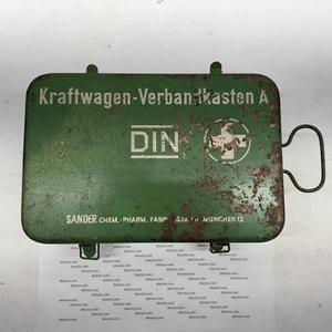 Vintage 1960s First Aid Kit Box SANDER KRAFTWAGEN VERBANDKASTEN A - Picture 1 of 10