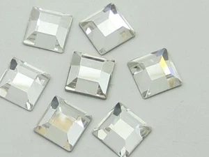 36 Pcs. 6mm CRYSTAL SQUARE (maxima) FLATBACK PRECIOSA Rhinestones - Picture 1 of 1