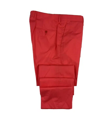 Ralph Lauren Black Label Coral Mens Flat Front Cotton Trouser SZ 32XUnfinish NEW - Image 1 of 4