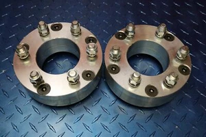5x139.7 / 5x5.5 to 6x5.5 / 6x139.7 Wheel Adapters 14x1.5 stud 2" thick 77.8mm x2 - Picture 1 of 3
