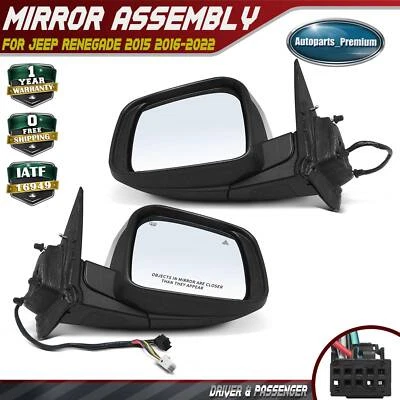 2 хромированных зеркала с подогревом с памятью питания левая и правая для Dodge Durango 2011-2022 - Изображение 1 из 4