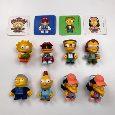 Kidrobot The Simpsons Series 1 2 3-inch Vinyl Figure Lot of 8 Smithers Duffman - Image 1 of 4
