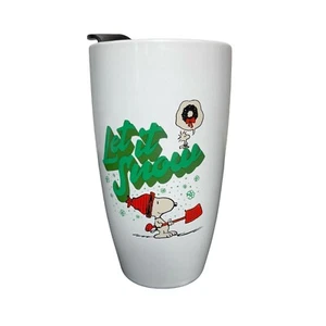 Snoopy Woodstock Let It Snow Reisebecher mit Deckel 16 Unzen Heiße Schokolade Kaffeetasse - Bild 1 von 7