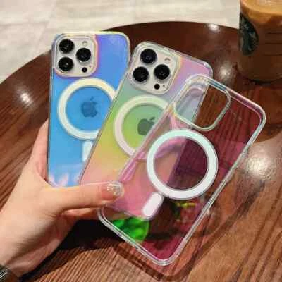 Holographic Laser Magsafe iPhone case - Limited Edition High Quality Protection - Image 1 of 4