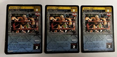 WWE Raw Deal CCG 3x Double Chop Tajiri Cards TCG  - Image 1 of 2