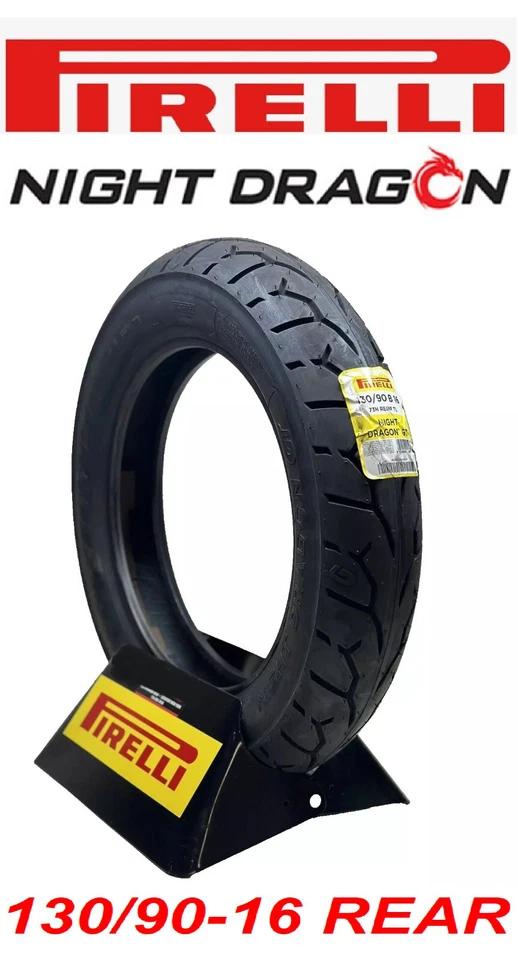 NEUMÁTICO TRASERO PIRELLI 130/90-16 NIGHT DRAGON HARLEY TOURING SOFTAIL DYNA SPORTSTER Foto 1 de 2