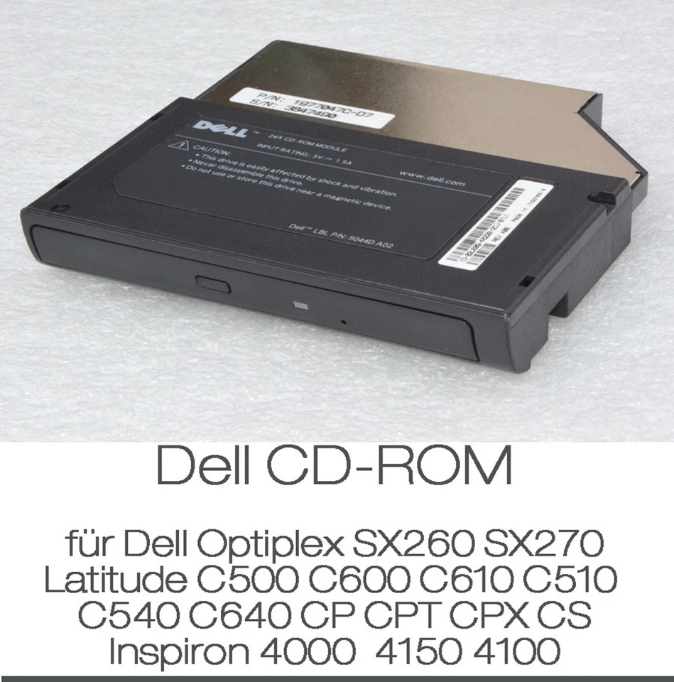 24x Dell CD-ROM Drive 5044D for Dell Latitude C CP CPi CPx - Image 1 of 1