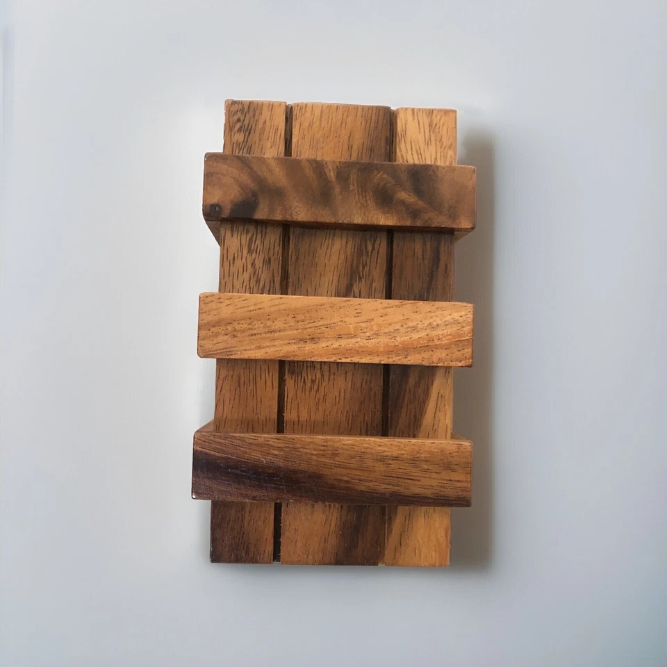 BSIRI 秘密拼图盒-脑筋预告木盒带隐藏隔层-创意 — 第 1/4 张图片