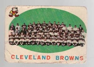 1959 Topps #161 Cleveland Browns Jim Brown Fair (creases, worn corners)