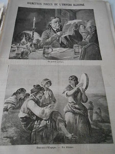 Caricature 1860 Un Profond Politique Espagne Les Gitanos - Picture 1 of 1