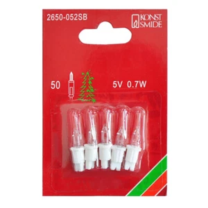 Konstsmide 2650-052SB Ersatz Birne Lämpchen weiß 5er Blister 5V 0,7W für Innen - Bild 1 von 1