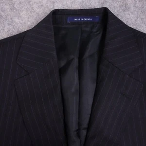 Daniel Cremieux Blazer 38 S schwarz gestreift Wolle Sport Mantel Jacke Herren - Bild 1 von 12